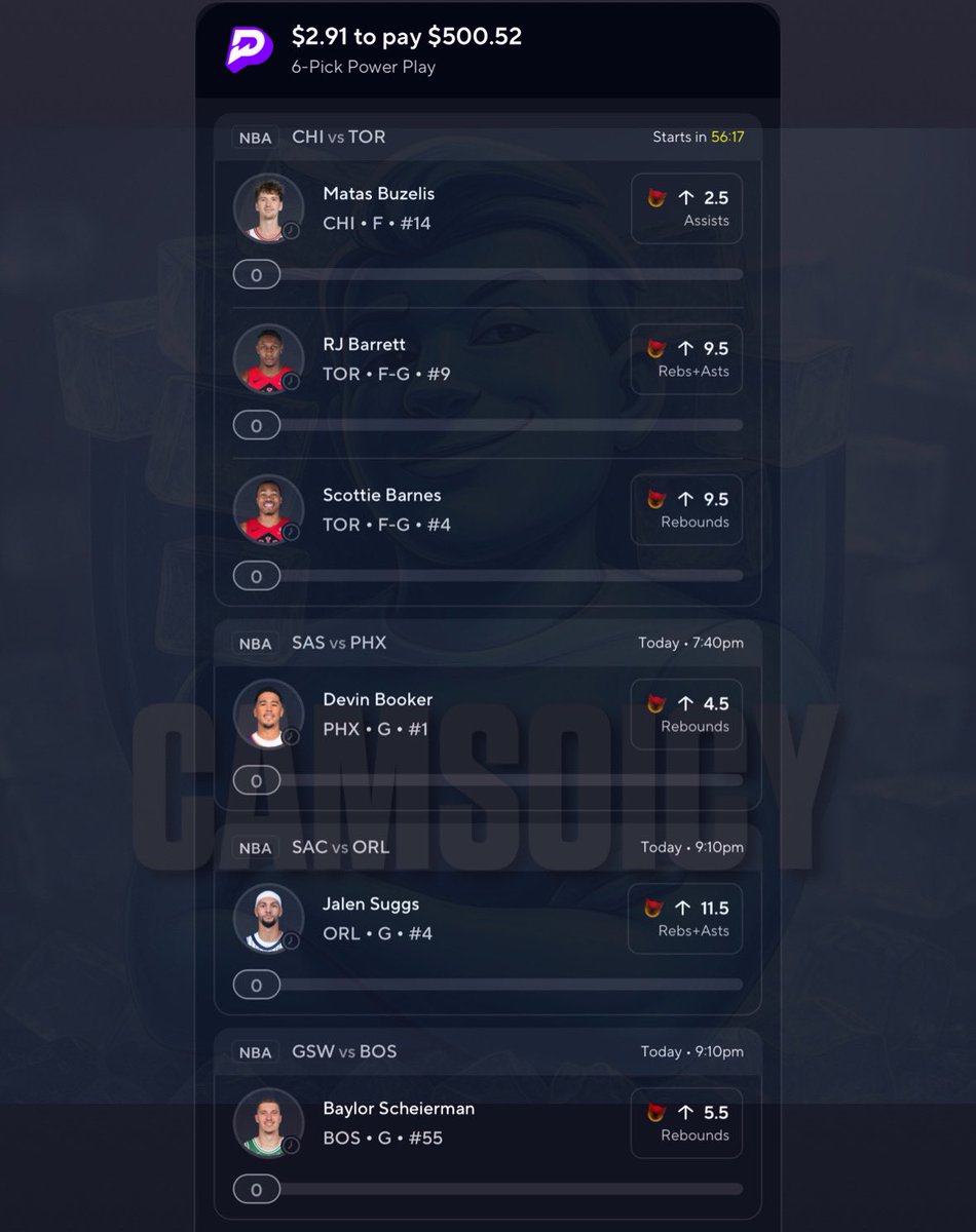 PrizePicks $3 → $500🧊💚🔥🎯

Giving away $100 to a follower when we cash (yes i'm checking...👀)

Only 10 spots left for 50% off be quick!⏳: dubclub.win/r/p/pri-nnqm6/…