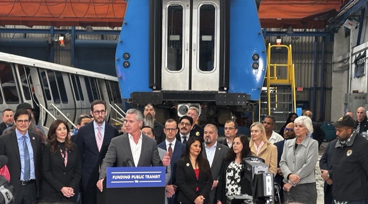￼   Thank you <a href="/CAgovernor/">Governor Gavin Newsom</a> for highlighting Caltrain as a model of accountability and effective investment in the Bay Area. 

See more: youtube.com/live/QFeGnIbhh… .
