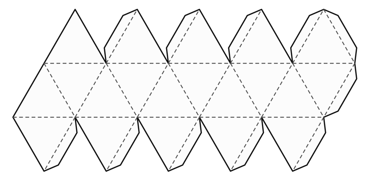 laizer's tweet photo. One of my goto test prompts has fallen.  "create an SVG with a flat pattern that can be cut and folded into an icosahedron."  Used to be comically difficult.  Opus 4.6 and Gemini 3.1 are acing it. https://t.co/4wSEoHjnh9