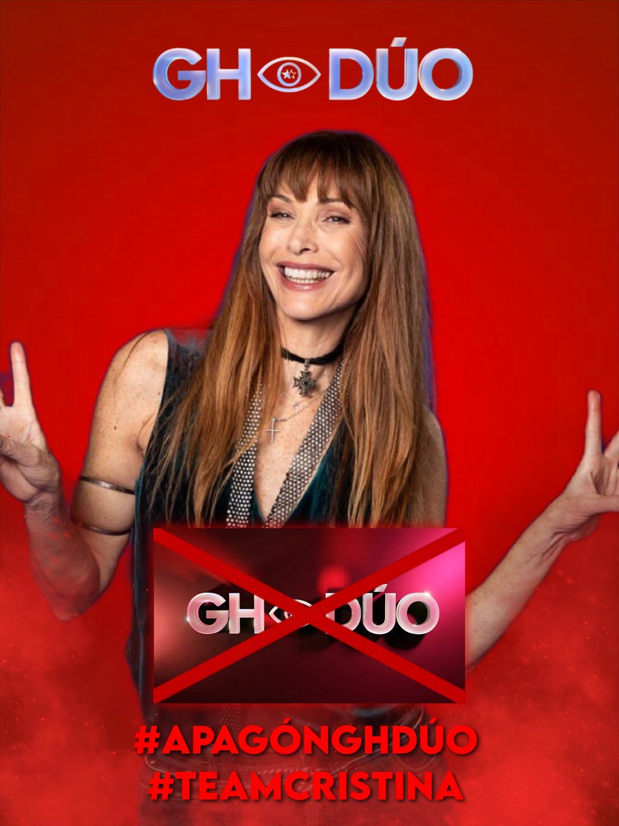 DEBIDO AL TONGAZO QUE HA HECHO EL PROGRAMA POR PROTEGER A SU PROTEGIDA, DEBEMOS DEJAR DE VER LOS POCOS PROGRAMAS QUE QUEDAN DE GRAN HERMANO ❌

#ApagónGHDúo #TeamCristina #GHDúoGala7