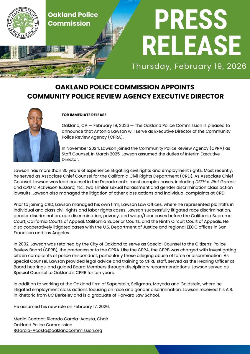Oakland Police Commission tweet media