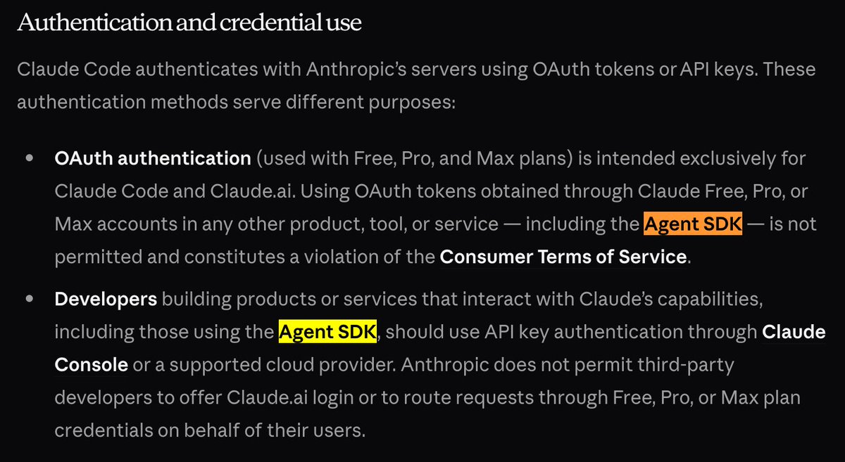 OAuth policy excerpt
