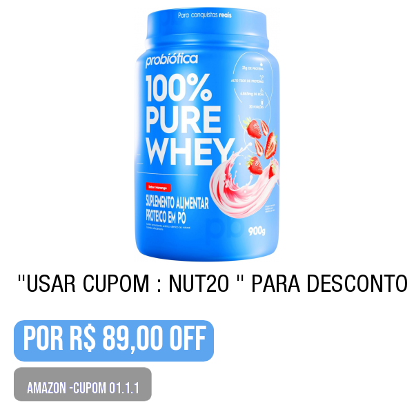 .
🛒 Compre aqui 👉🏽 amazon.com.br/gp/product/B0B…
.
💥🌟PRECINHO DA AMAZON-Cupom-01.1.2 100% Pure Whey (900g), Morango, Probiótica
.
Use o cupom: NUT20  (na tela de pagamento)
.
😱 por R$ 89,00
.
.
💢 PROMOÇÃO OSCILANDO