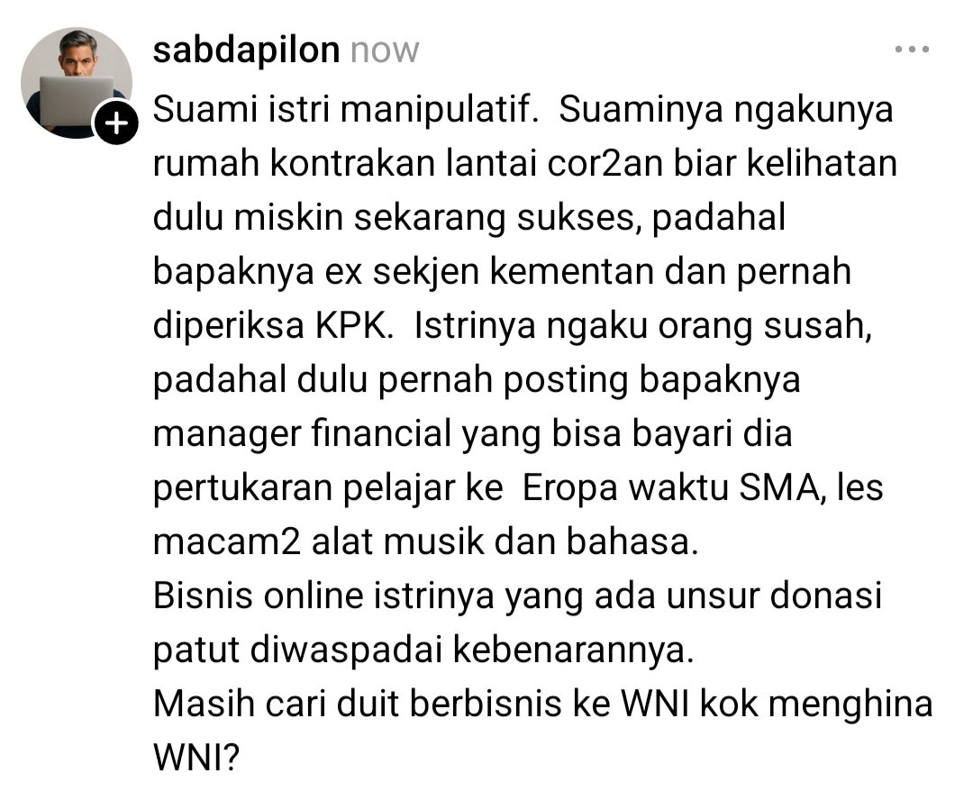 Hahaha plot twist yg sesuai dugaan. Mana kemarin yg belain mbak shampoo sachetan yg jelekin wni kemarin??
 😂