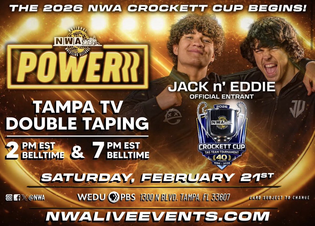 GraysonandValor's tweet photo. THIS WEEKEND‼️🚨
FRIDAY- WE DEFEND OUR TITLES @ChiStyleW 
SATURDAY- WE ENTER THE HISTORIC @nwa CROCKETT CUP!!! https://t.co/RpPhvvgYho
