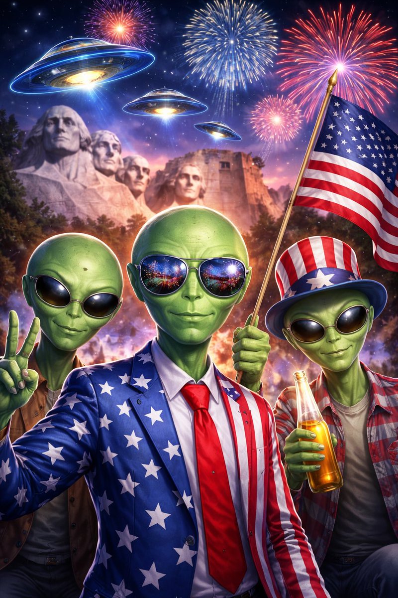 AttentionZane's tweet photo. Aliens confirmed
They ran the simulations…
and decided to just watch 🍿
#Aliens #America
#WildTimeline https://t.co/9ViNak5Tpr