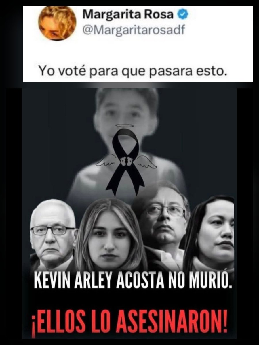Lo pensó, lo dijo y lo escribió <a href="/Margaritarosadf/">Margarita Rosa</a> "Yo voté para que pasara esto 👇 "
#HijueputasDobleMoral