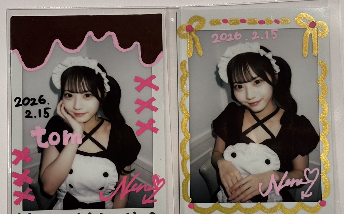 バレンタインチェキ💘 可愛すぎる寧々ちゃん💕 こちらこそありがとう