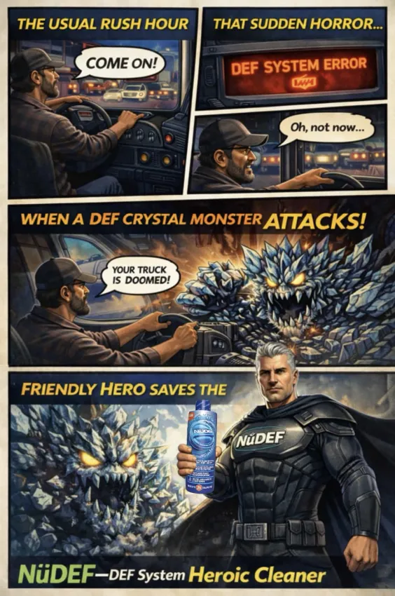 NuDefCo's tweet photo. When DEF crystals strike, NüDEF strikes harder — protect your truck and keep rolling #DieselPower #NoDowntime #TruckerLife #KeepAmericaMoving #HeavyDuty #PerformanceMatters #DEF #Diesel #Truckers #SemiTruck #Industrial #Downtime #SaveYourMoney https://t.co/UToo5YzL3c