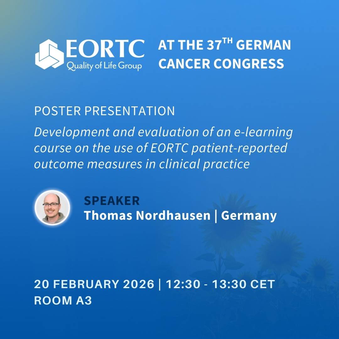 EORTC Quality of Life Group (QLG) tweet media