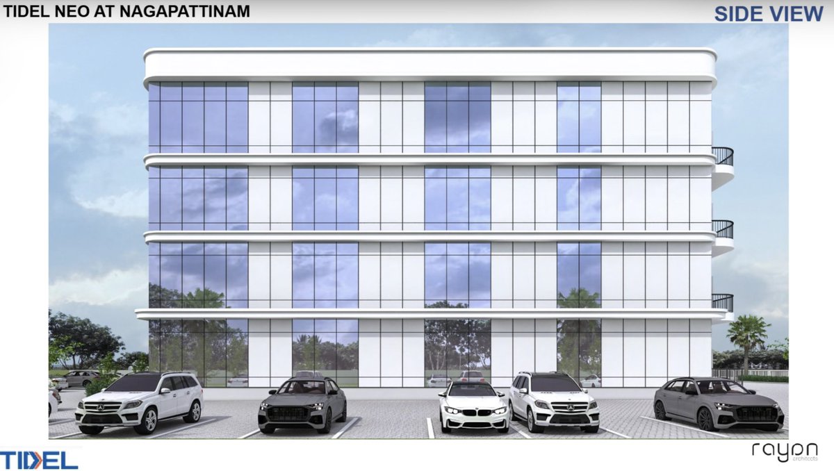 Tenders floated for G+3 floor TIDEL Neo IT Park at #Nagapattinam at a cost of ₹42 crore (excluding 18% GST), with a built up area of 58660 sqft.

#TamilNaduInfra