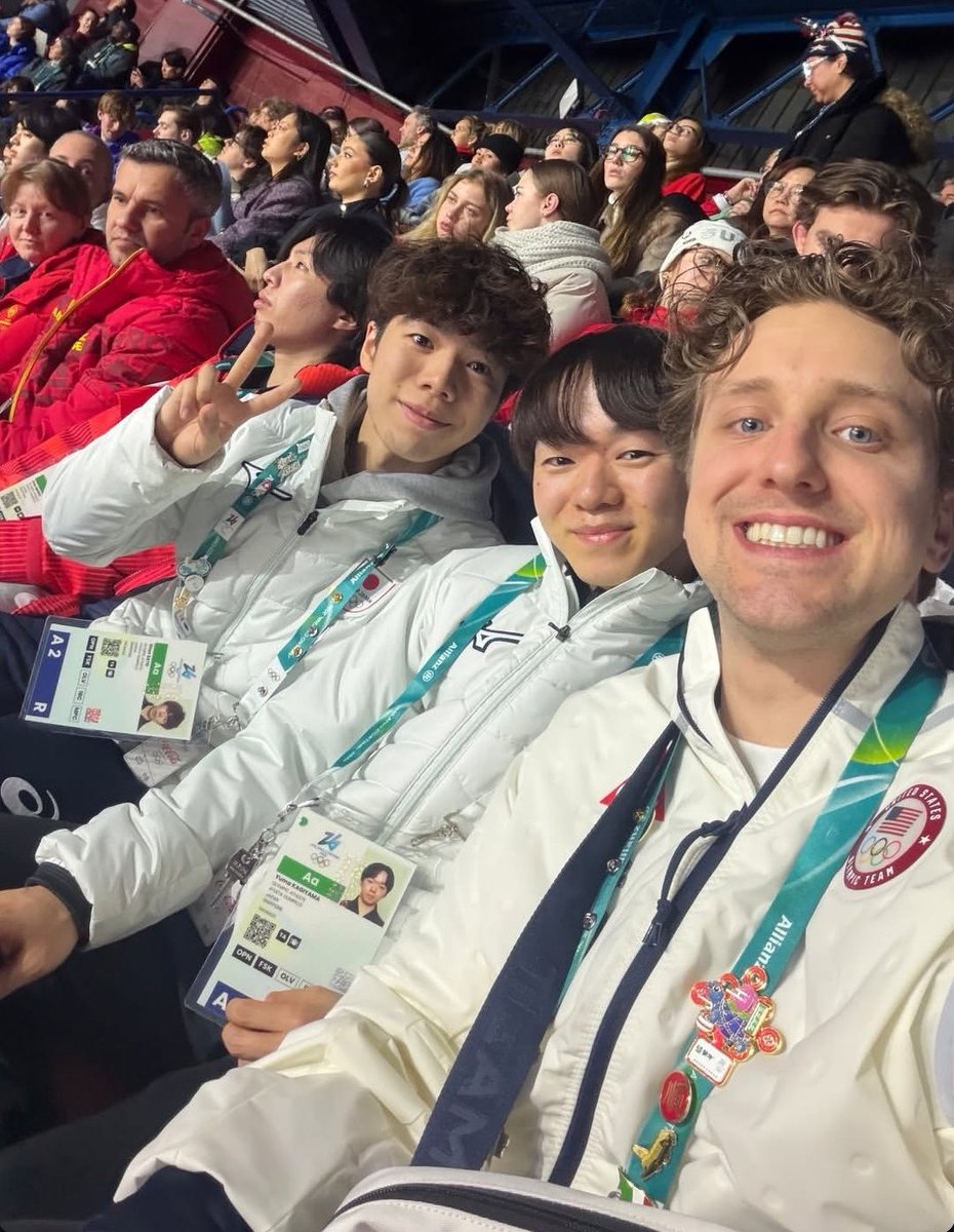yuma is back in milan for the women's free skate!
[anthony ponomarenko's ig story!]