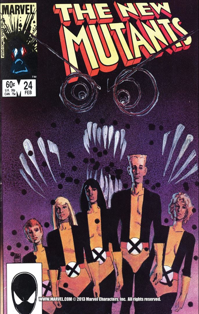 Here I am, posting a comic cover I love.
The New Mutants #24 - Oct. 1984