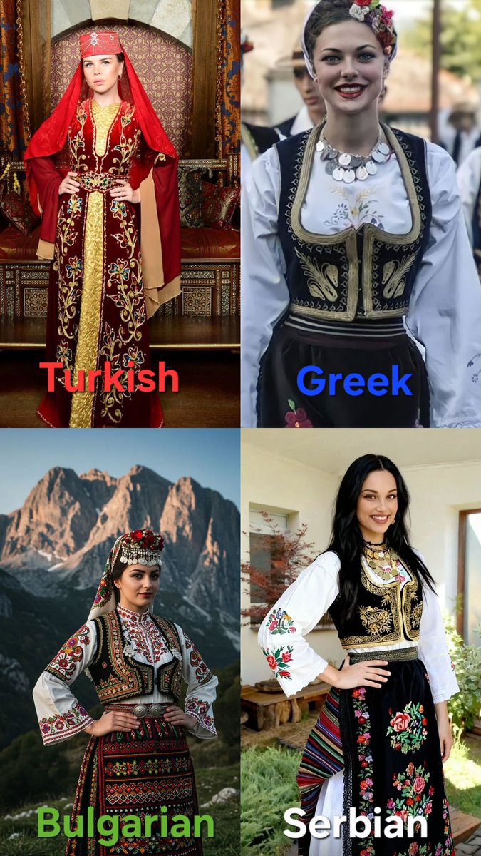 Turkish, Greek, Bulgarian or Serbian traditional dress… which one wins your heart?