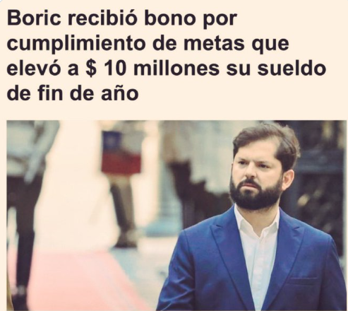- Cumplí con la meta de dejar a Chile en bancarrota y dejarle a Kast un país que se cae a pedazos.