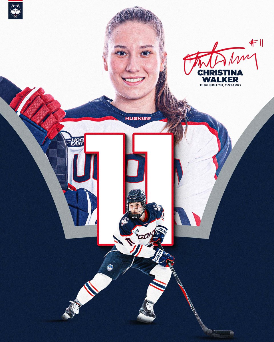 UConnWHOC's tweet photo. Senior Spotlight✨

Thank you, #11 Christina Walker‼️

• 141 career games 
• 10 career goals 
• 27 career assists 
• 2 career game-winning goals https://t.co/JVO7mfRezn
