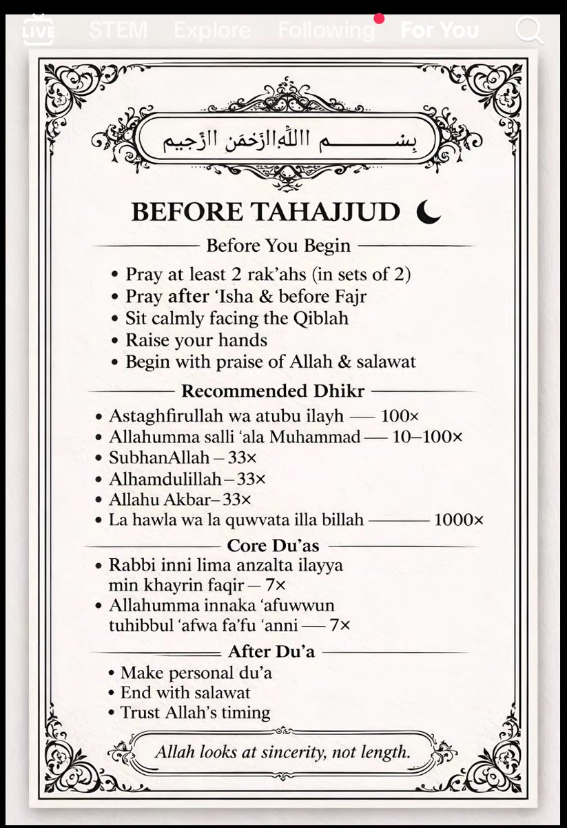 Abu_Jawaadd's tweet photo. If you’re struggling,try tahajjud save this and make dua tonight ,share to remind others and gain reward.❤️ https://t.co/VRUedyp9im