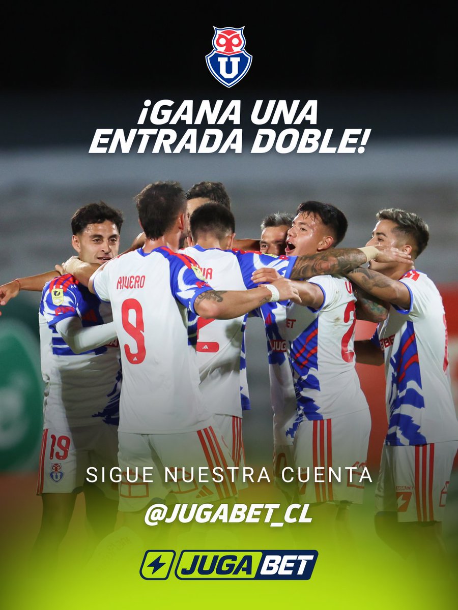 💙⚽ ¡BULLANGUEROS AL ESTADIO! ⚽💙

🎟️ ¡JUGABET TE LLEVA AL NACIONAL CON TU PARTNER! 

Para participar👇
1️⃣ Sigue a <a href="/jugabet_cl/">JugaBet Chile</a> y <a href="/udechile/">Universidad de Chile</a> 💙
2️⃣ Da RT a este post 🔁
3️⃣ Comenta: ¿Cuál crees que será el resultado vs Limache? ⚽

📅 Sorteo 21/02

#VAMOSLAU💙❤️