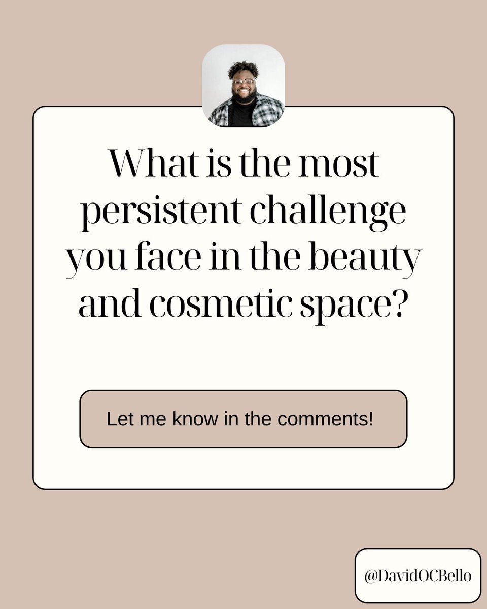 DavidOCBello's tweet photo. What challenges do you face?