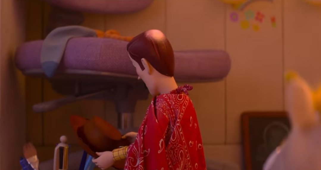 GuiAlien's tweet photo. O Woody está calvo! 
O WOODY ESTÁ CALVO!!! 
Eu vivi o suficiente pra ver o Woody usar um poncho e ficar calvo pela velhice 🤣 https://t.co/J3VUy2aAOv