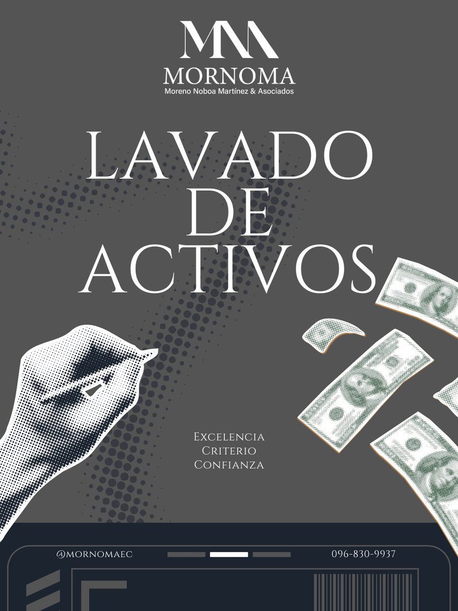 mornomaec's tweet photo. El delito de lavado de activos no solo implica sanciones penales, también afecta la estabilidad económica y la reputación empresarial.

En Mornoma &amp; Asociados trabajamos con enfoque estratégico en prevención, cumplimiento y defensa especializada.

#LavadoDeActivos #DerechoPenal https://t.co/wYSRx6wfnG