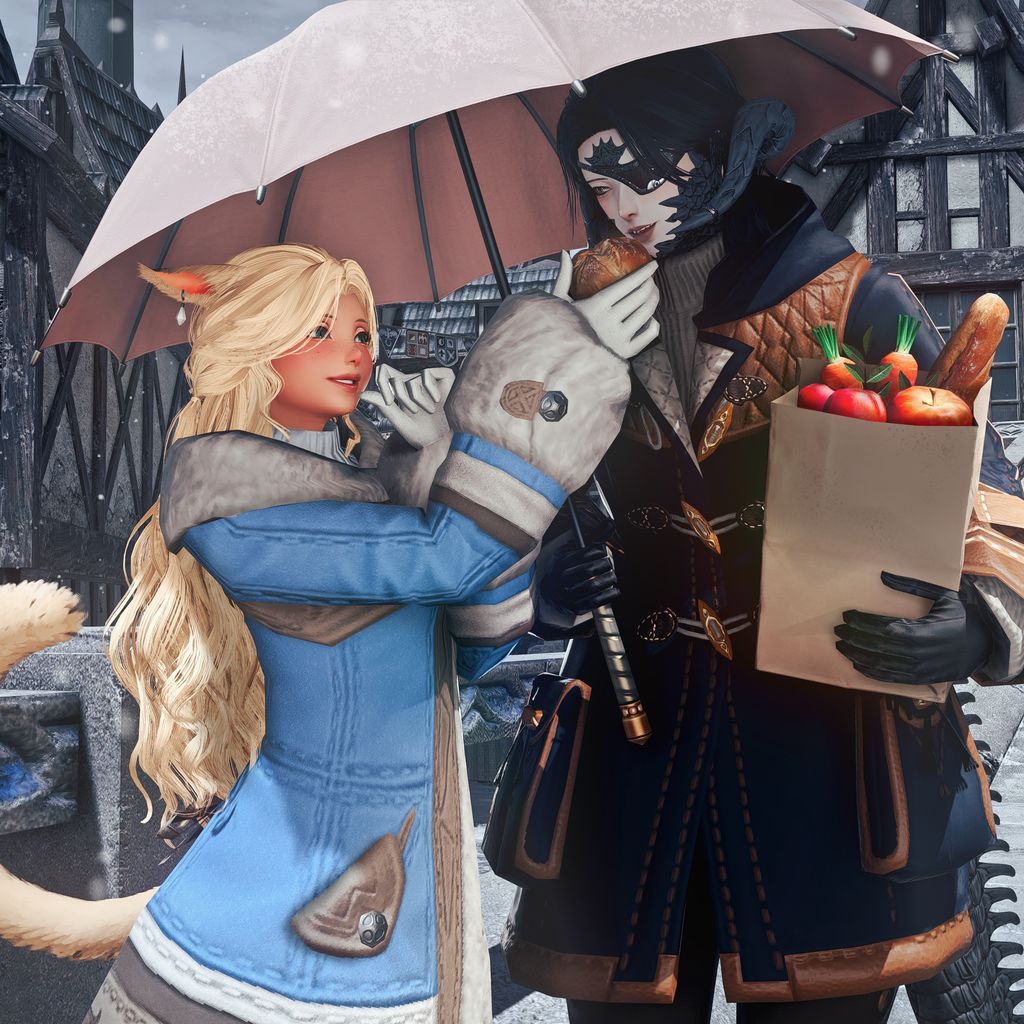 They're goofing off again...🤭 
@uyuyka | #eorzeaphotos | #gposers