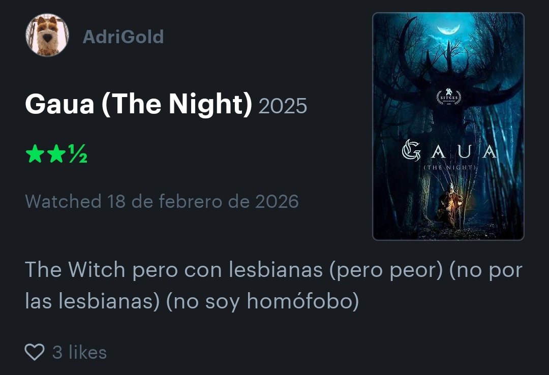 Mi review original es mejor que no os engañe (seguidme en letterbox porfa quiero mutuals)
