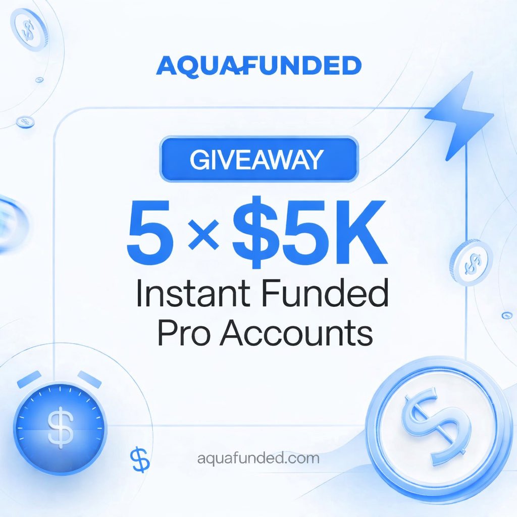 Giveaway!!!

5*$5k  <a href="/AquaFunded/">AquaFunded</a>  Accounts 

To participate 

1. Ensure you’re registered with <a href="/AquaFunded/">AquaFunded</a>, if not registered here 👉🏾 aquafunded.com/dipoadepoju?af…

2. Follow @aquafunded, @lewisaquafunded <a href="/shepherd__fx/">SHEPHERD</a> and <a href="/DipoAdepoju/">Dipo Adepoju</a> 

3. Like &amp; Retweet

4. Tag 3 traders

Let’s go!!!