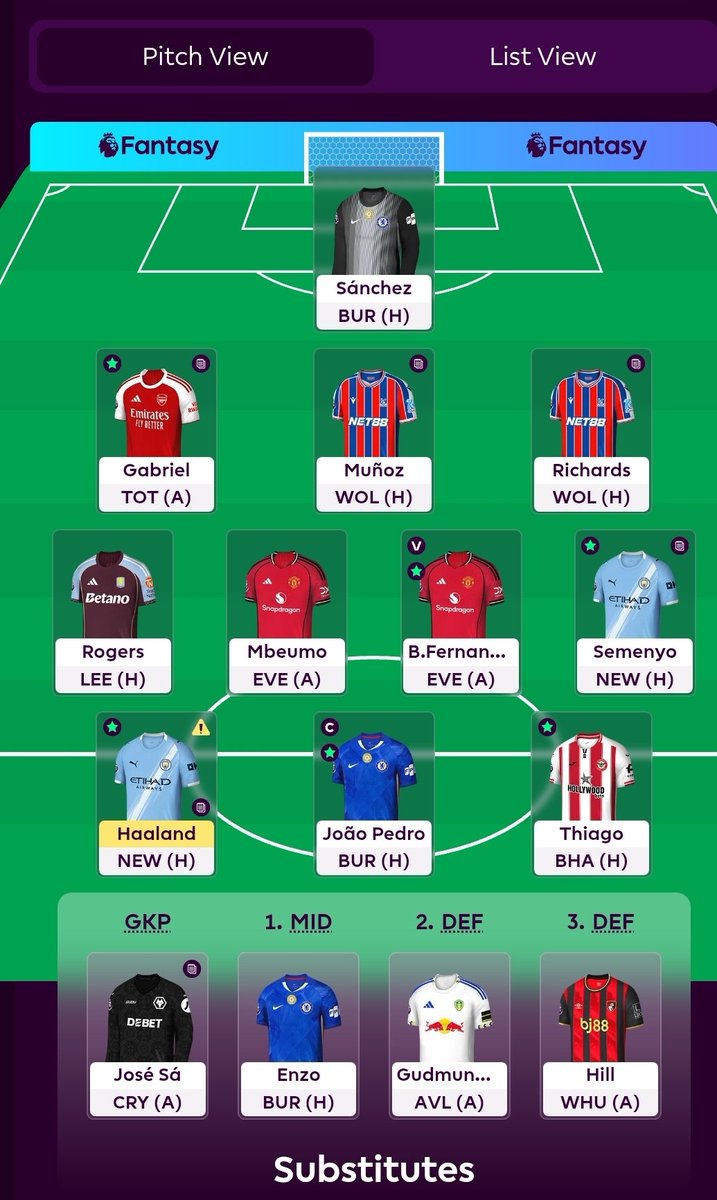 MaddersFpl's tweet photo. @FPLCrateDigger Looking nice. Is my bench correct? Getting a headache. Already done BB last week https://t.co/MLQ7KnVh4q