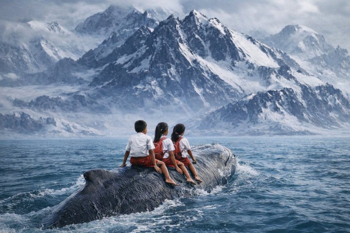poonmarket's tweet photo. @pattyice $budi gonna help us too. 

a whale that befriended a bunch of Indonesian kids. Videos only 2 days old and getting viral af. 

7usWgvKjHRrSi9dfzoCXaBXggnwbGmKcwE6pdJZtpump https://t.co/UyAVKzvcuH