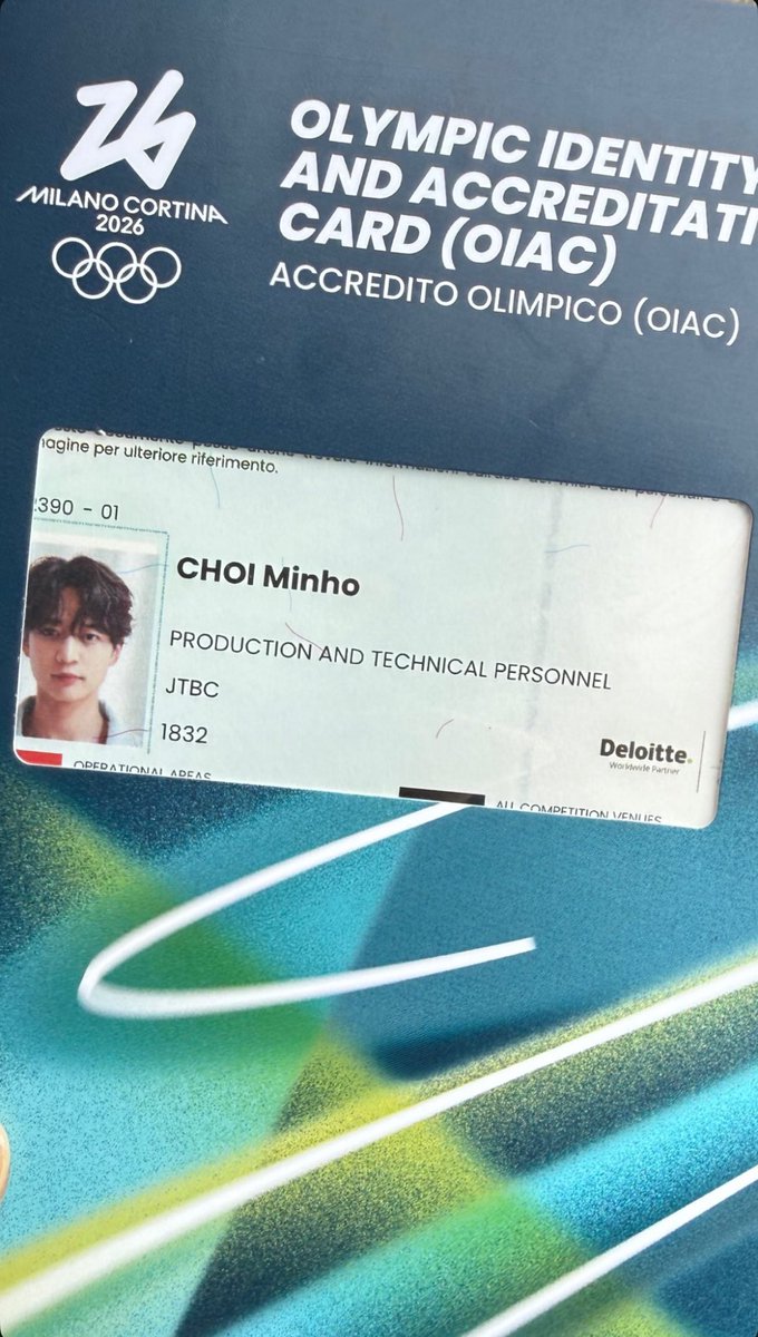 Minho at the 2026 Olympic Winter Games 🤍