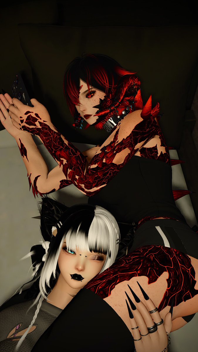 She can be so clingy lol.