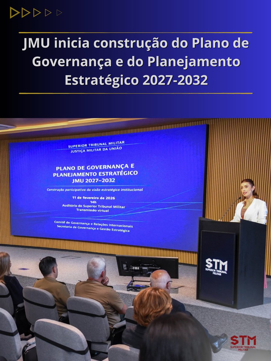 A JMU iniciou os trabalhos para a construção do Plano de Governança e do Planejamento Estratégico 2027-2032. A iniciativa reafirma o compromisso da justiça castrense com o fortalecimento da governança, a eficiência administrativa e o alinhamento estratégico.