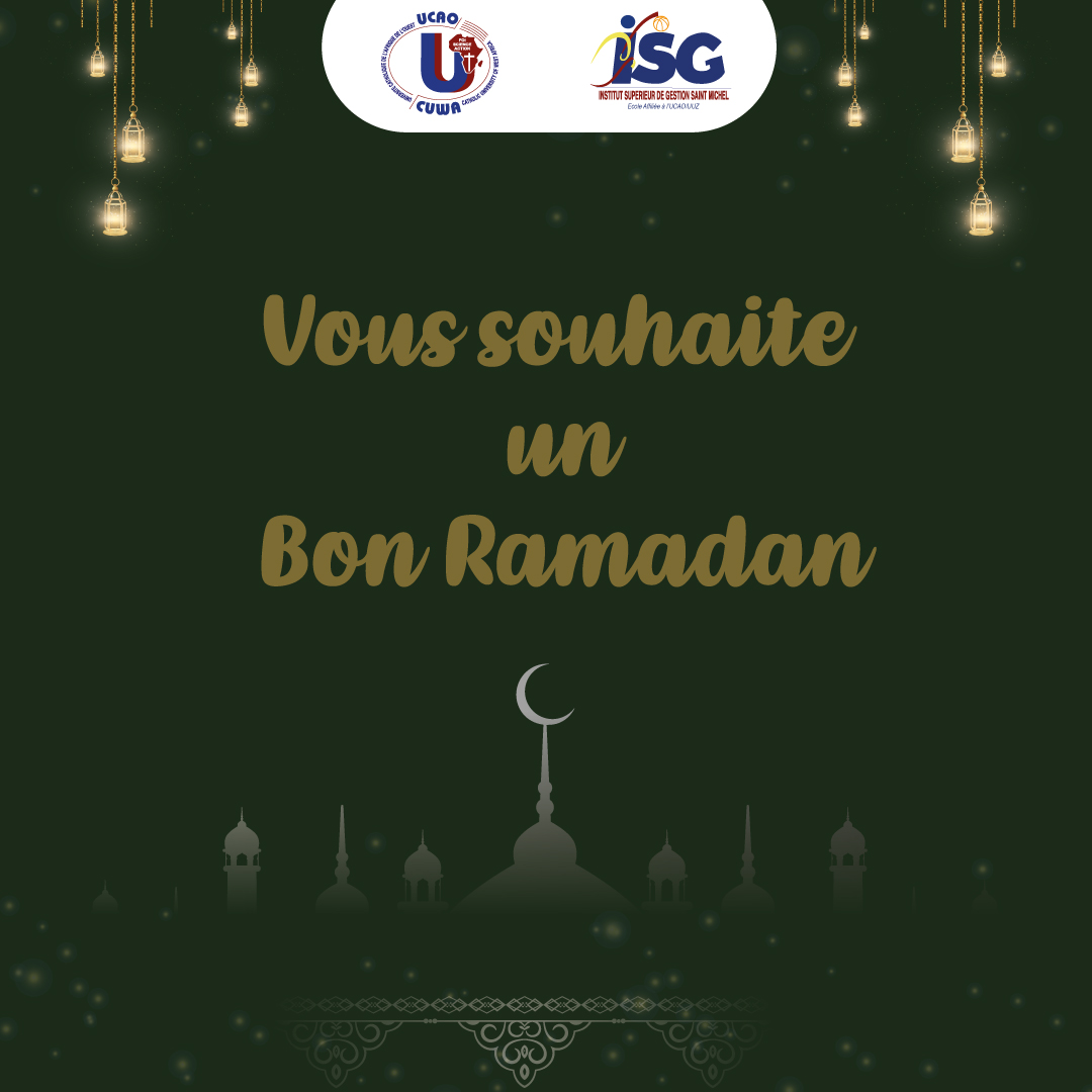 #UCAO #ISG #SAINTMICHEL vous souhaite bon ramadan