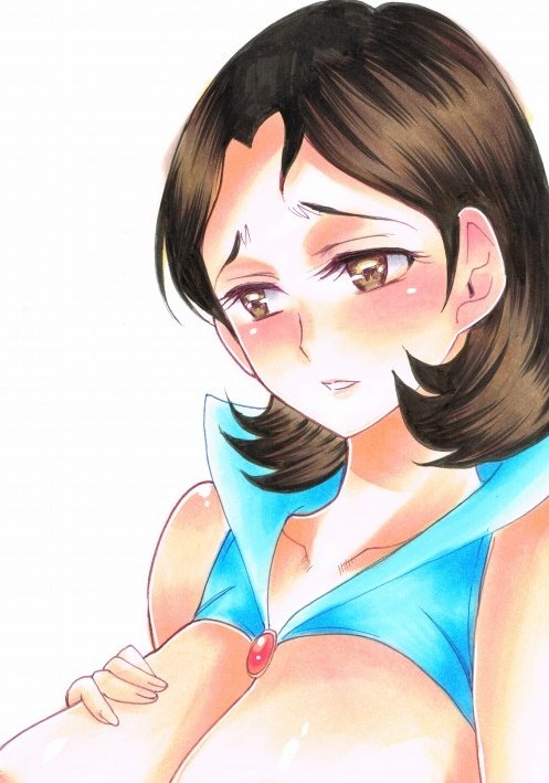 ご依頼色紙御礼イラスト
(トリミング版)です。
『UFOロボ グレンダイザー』より、牧場ひかるさんです。 