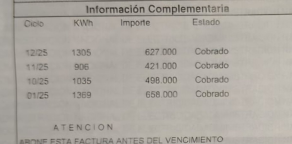 alexbernardr's tweet photo. La tarifa por kw no es fija? O varia por mes según lo que quieran? @ANDEOficial #ande https://t.co/gdDSyIkhwf