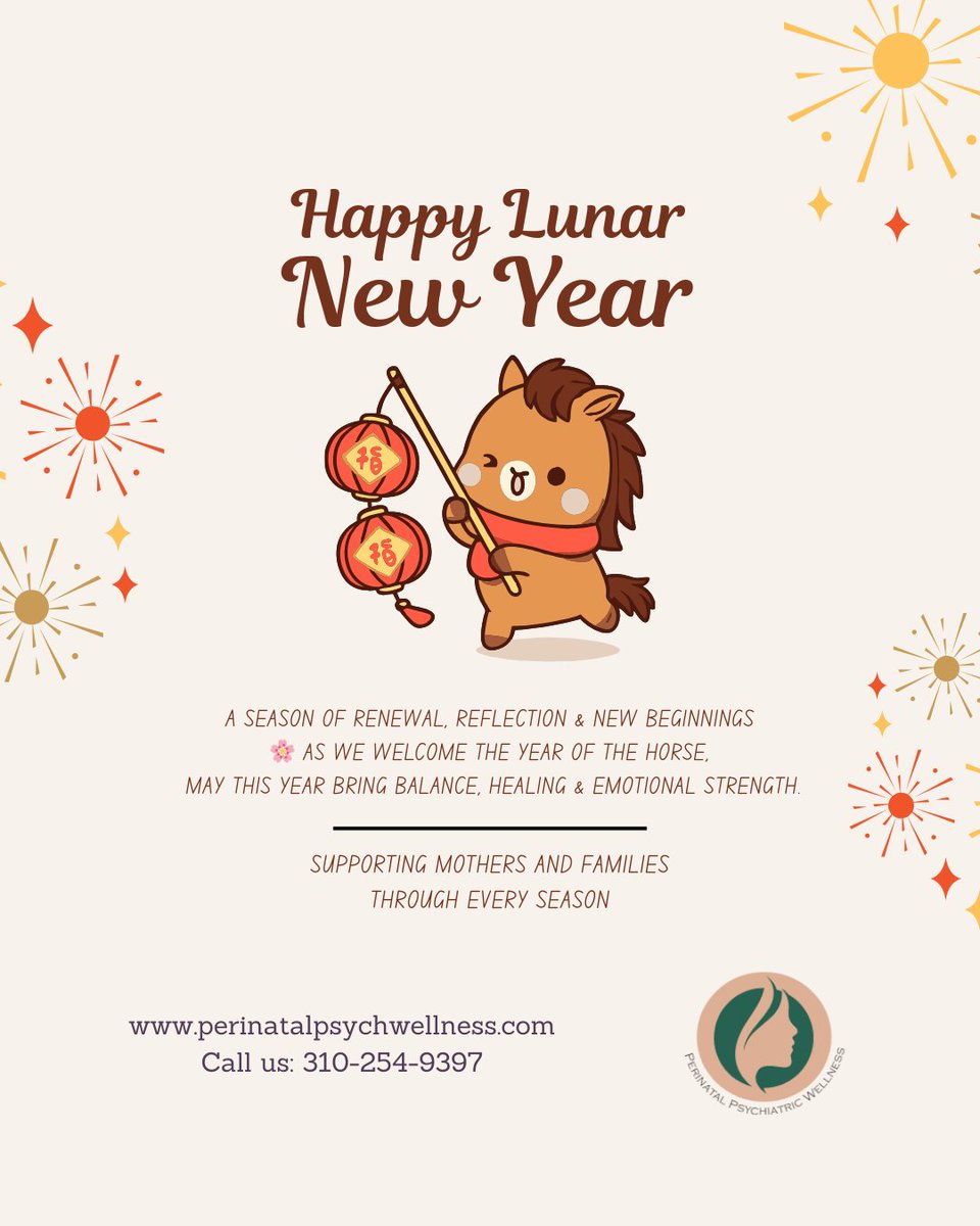 PerinatalPsych1's tweet photo. Happy Lunar New Year 🧧✨
As a new year begins in the lunar calendar, it’s a beautiful reminder that fresh starts aren’t limited to January 1st. 🌙
If the past year felt heavy, this is your gentle permission to reset, reflect, and set intentions at your own pace. 🌸 https://t.co/NoDJCkOlTm