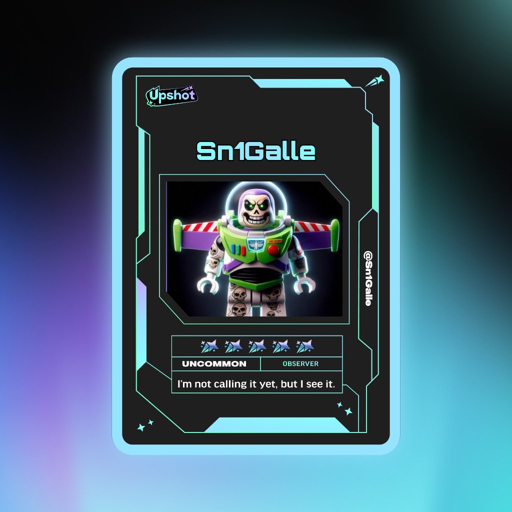 Sn1Galle's tweet photo. Just ripped my Predictor Card!

Ready to claim instant cash prizes, free packs and more.

Welcome to Prediction Play on @upshot_cards

Your turn
https://t.co/M7Rx3WkF0D https://t.co/QFh2a0yRmt
