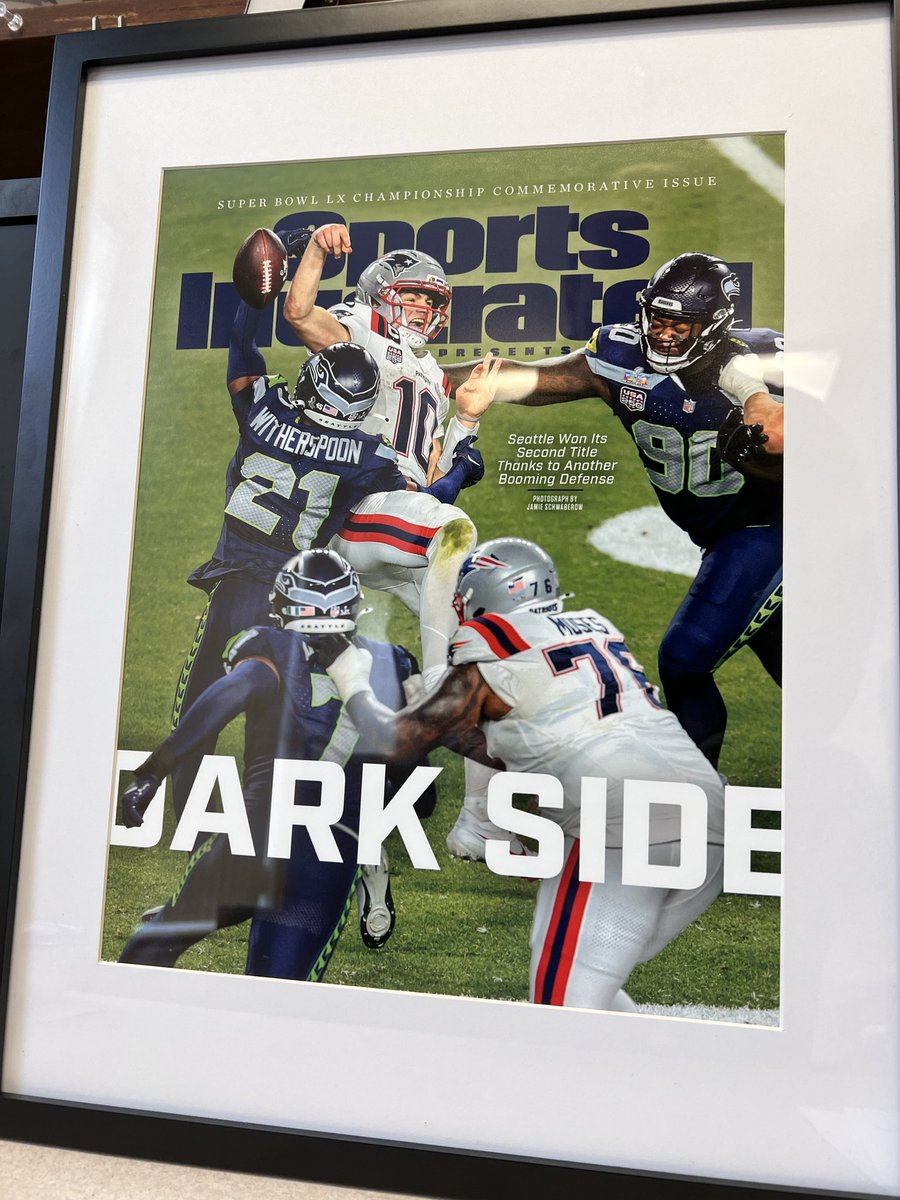 MattLoveless's tweet image. Sprucing up the office with some new artwork. #GoHawks