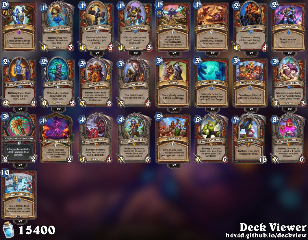 Elise Basher Warrior update

cache + axe underrated

AAEBAQcKk9ADxvUDvIoEiqUE5bAEl+8E0rAGycEGw4MHgpgHD9gC1ASz/AKktgPAuQP5jASMtwSh+wWcngaOvwa89AaDnQfVpgfqpwf8rwcAAA==

#hearthstone #wildhs