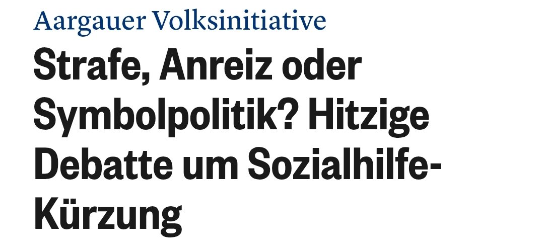 Das SVP-FDP-Ehepaar will die Sozialhilfebeziehenden gnadenlos und ohne Not noch weiter in die stigmatisierte Ecke stellen. So sieht die Politik des kalten Herzens aus - praktiziert von FDP und SVP. So werden Sozialhilfebeziehende zu gefangenen, unterdrückten Objekten degradiert.