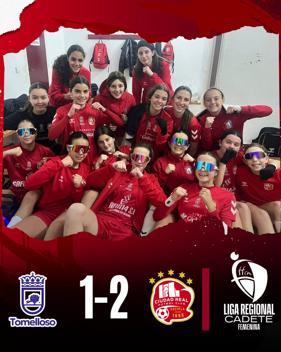 ✍️ 𝗥𝗘𝗦𝗨𝗟𝗧𝗔𝗗𝗢𝗦 |  
🏆 Liga Regional Cadete Femenina
#TodoAlRojo🔴 #SoyDelRojo #ConstruyendoCantera🏗 #ADNEscuela