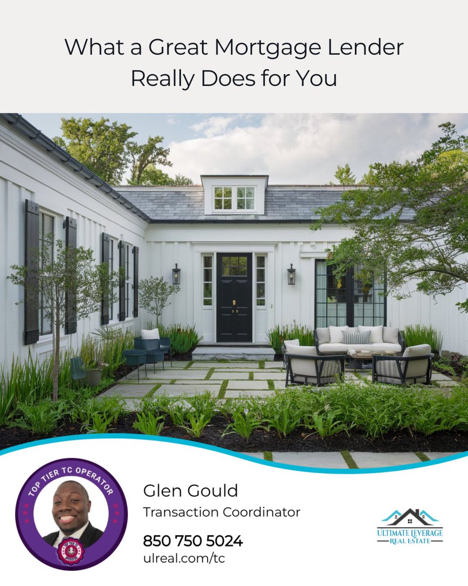 glengouldonline's tweet image. A great mortgage lender does more than approve a loan—they guide you, communicate clearly, anticipate challenges, and keep your home buying on track. 🏡

📩 Ready for expert guidance? Reach out today!

#mortgagelender #homebuyingtips #RealEstateAgent #RealEstateTips
