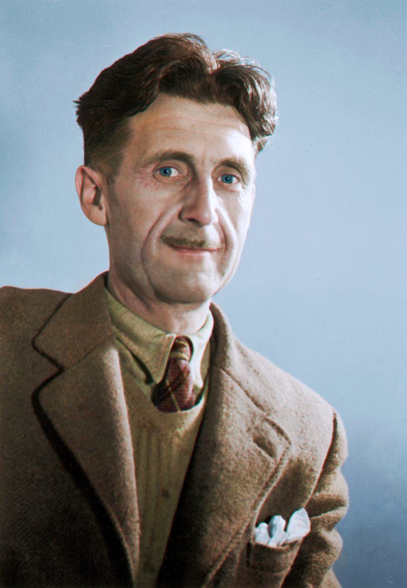 This is George Orwell
He was born in India
He's not Indian
This should not be controversial