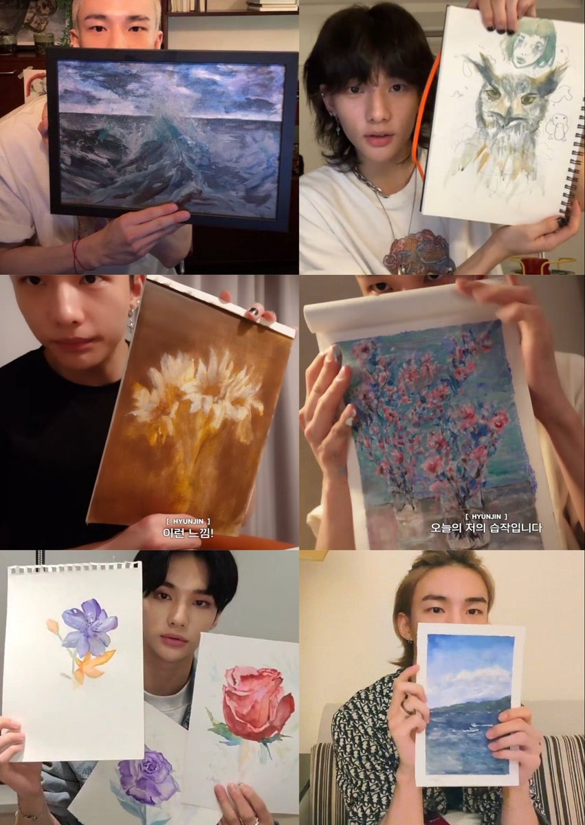 hyunjin’s art getting viral on k-side and him being described as a tragic, undiscovered genius from the renaissance makes me so happy because he’s not only a kpop idol but he’s also a wonderful artist who expresses emotions through art he deserves all the love and praise for it❣️
