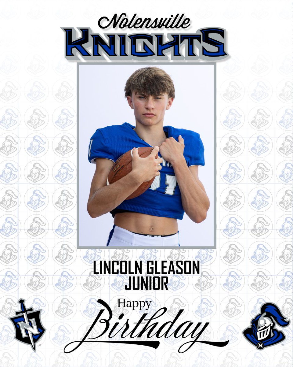 wcsNHSFootball's tweet photo. Happy Birthday Lincoln Gleason!  

#uKnighted #KnightMode https://t.co/3A50D6nizN