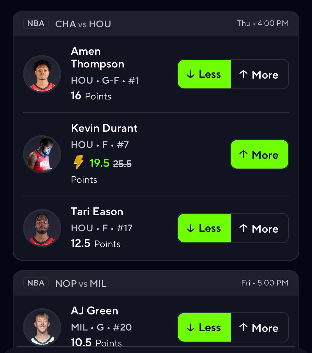 PrizePicks did KD dirty 💀 He’s taking out the disrespect on the court 😈

CashApp, FOLLOW, LIKE, RT🤝
