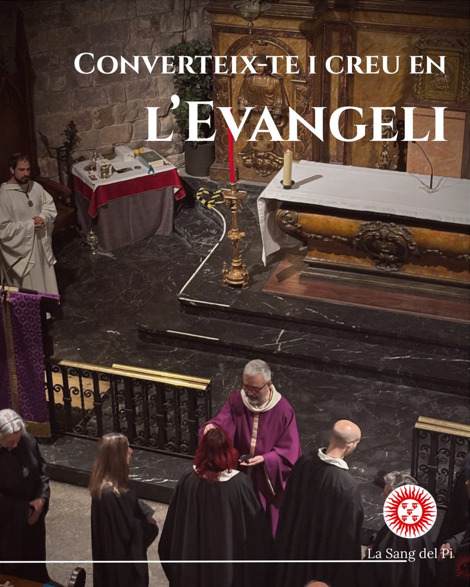 ✝️ Hem començat aquest camí quaresmal cap a la Pasqua amb la benedicció i la imposició de la cendra durant la missa a la Capella de la Sang.