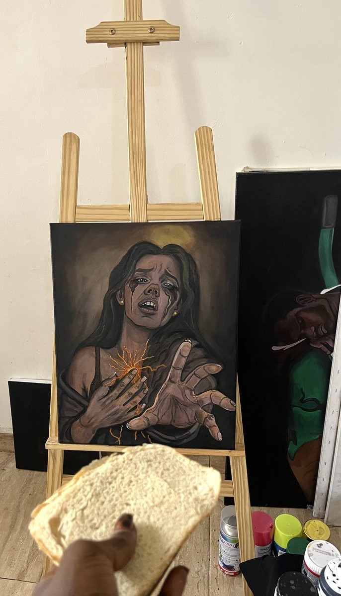 I didn't just paint this, I felt it.
This piece was born from a place of quiet strength, the kind you find when everything feels heavy but you still stand.
Title: Melting
Medium: Acrylic on canvas
Size: 40 × 50 cm