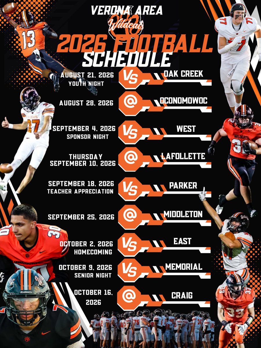 Verona Area Wildcat Football tweet media